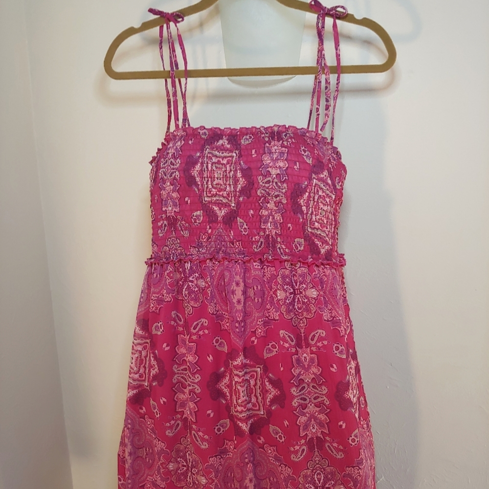 Motherhood Maternity Pink Maxi Dress size Medium